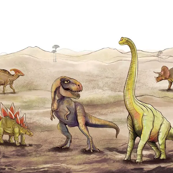 Fototapeta “Dinozaury” Dzieciątko — wizualizacja we wnętrzu