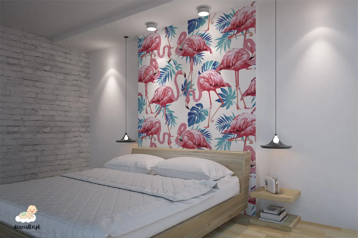 Fototapeta “Flamingi” — wizualizacja