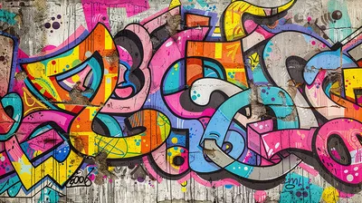 Fototapeta “Graffiti” — wzór z bliska