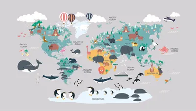 Fototapeta “Kolorowa mapa świata” — wzór z bliska