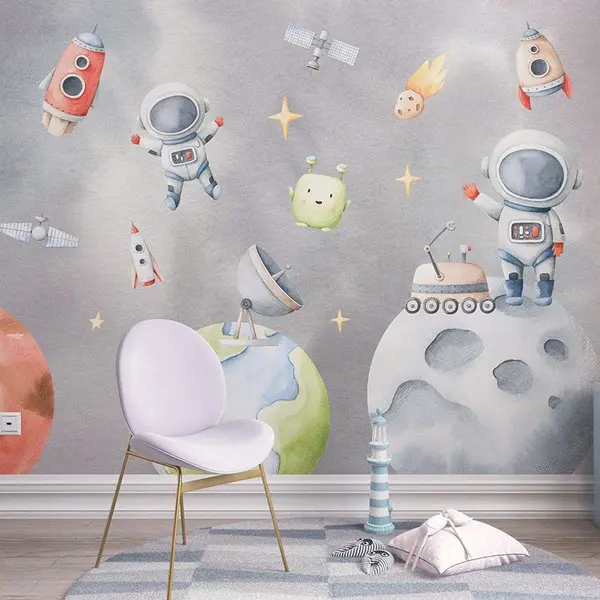 Fototapeta “Kosmos” — wizualizacja we wnętrzu
