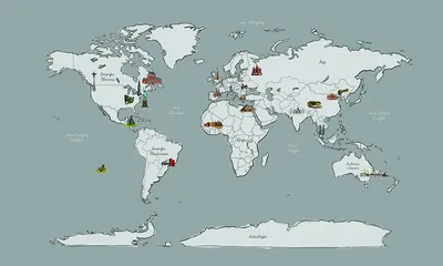 Fototapeta “Mapa małego Podróżnika” — wzór z bliska