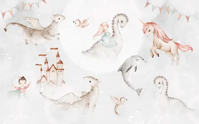 Fototapeta “Wonderland” — wzór z bliska