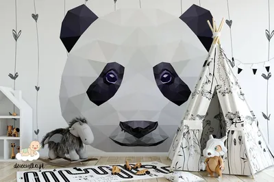 “Wspaniałomyślna Panda” — wzór z bliska