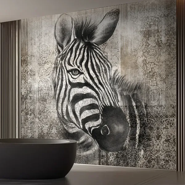 Zebra — wizualizacja we wnętrzu