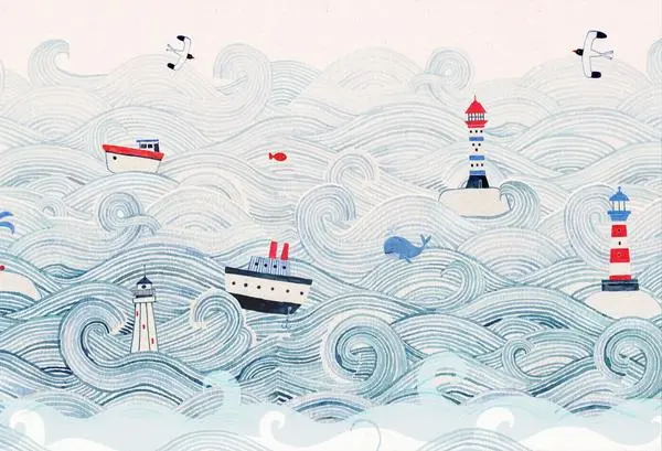 Ahoy — wzór z bliska