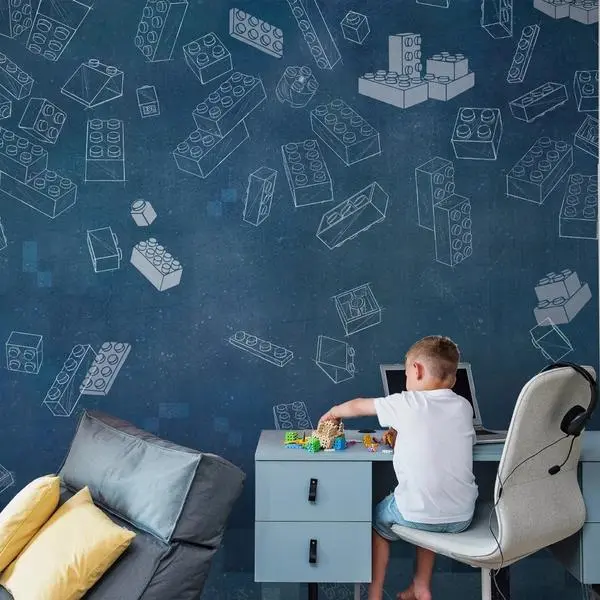 Blue Blocks Malumi — wizualizacja we wnętrzu
