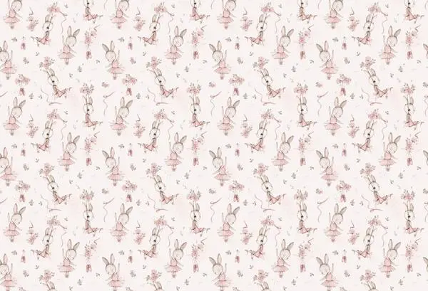 Bunny Ballet — wzór z bliska