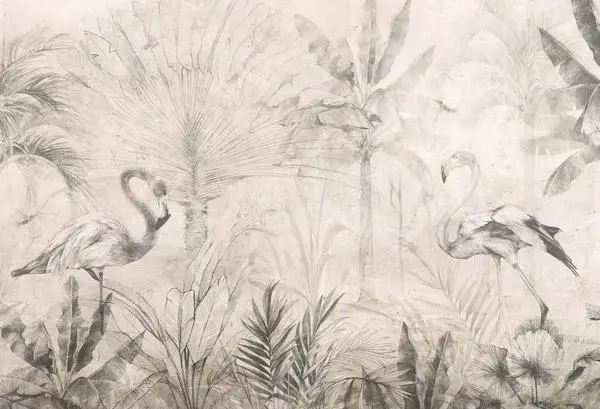 Exotic Flamingo — wzór z bliska