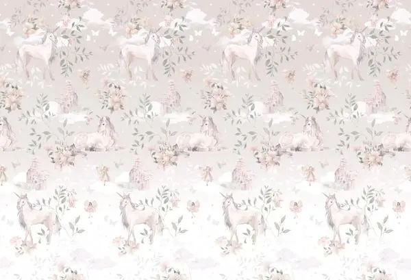 Królestwo Jednorożców Pattern — wzór z bliska