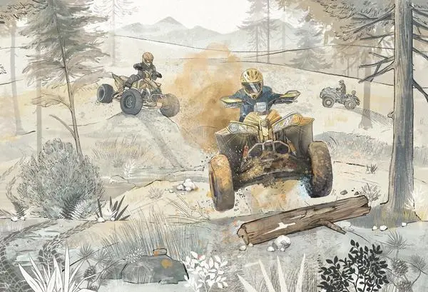 Quad Road — wzór z bliska