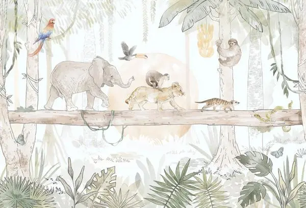 Safari Animals — wzór z bliska