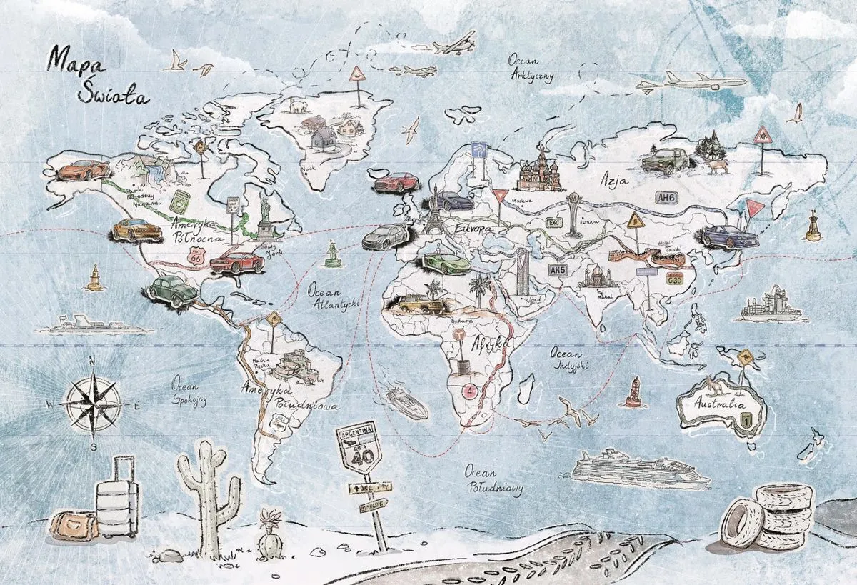 TRIP MAP- beige 2