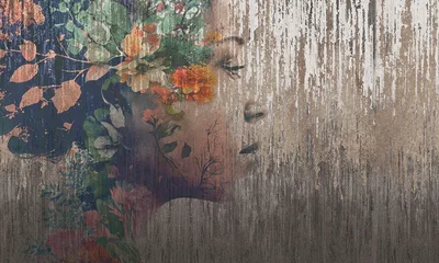Floral head — wzór z bliska