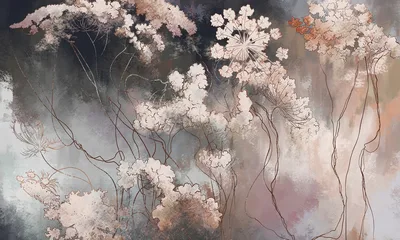 Floral medley — wzór z bliska