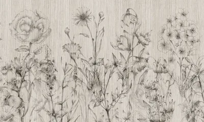 Floral pencil — wzór z bliska