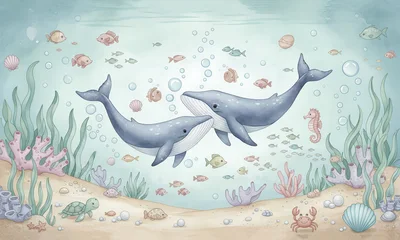 Blue Sea — wzór z bliska