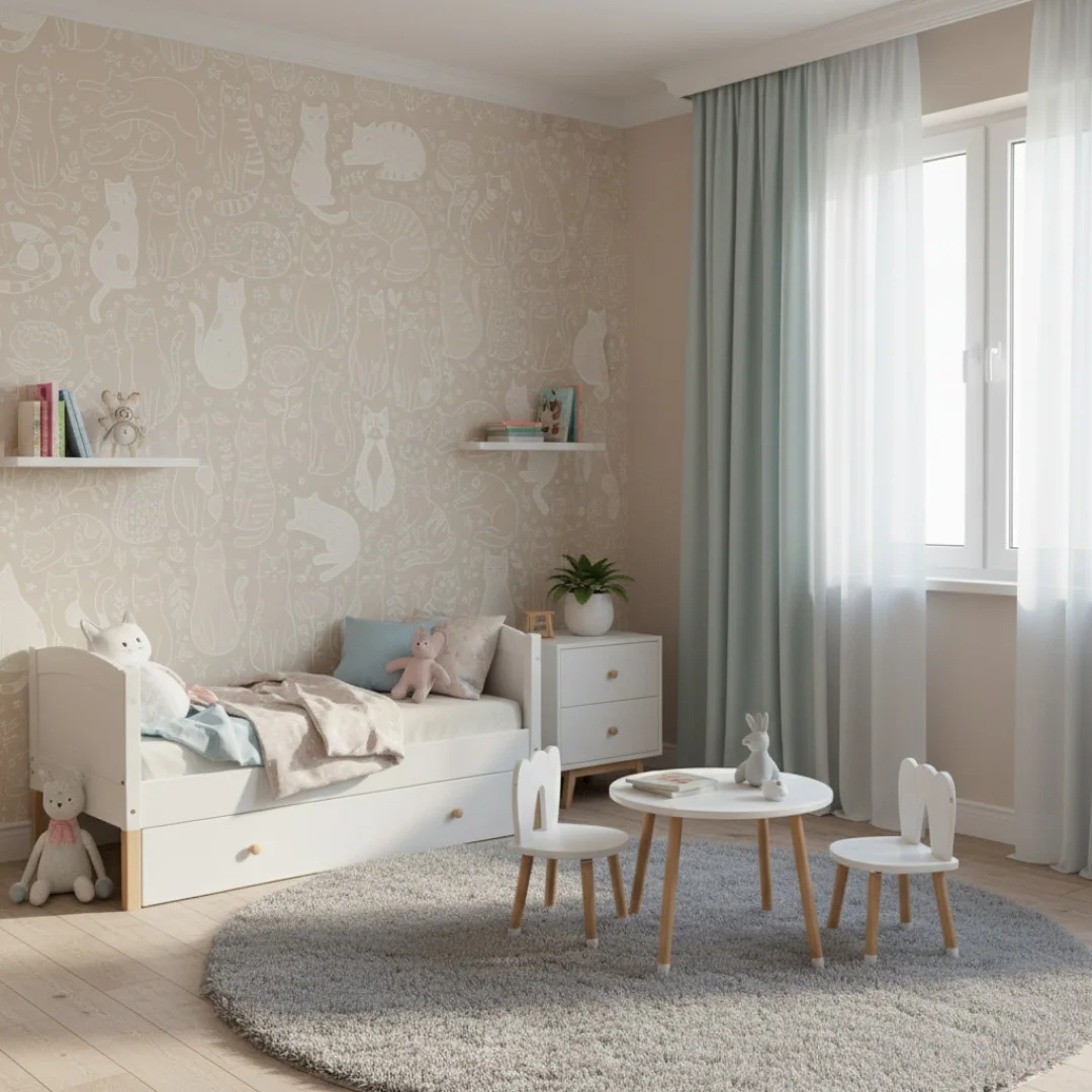 Happy Cats Beige — wizualizacja