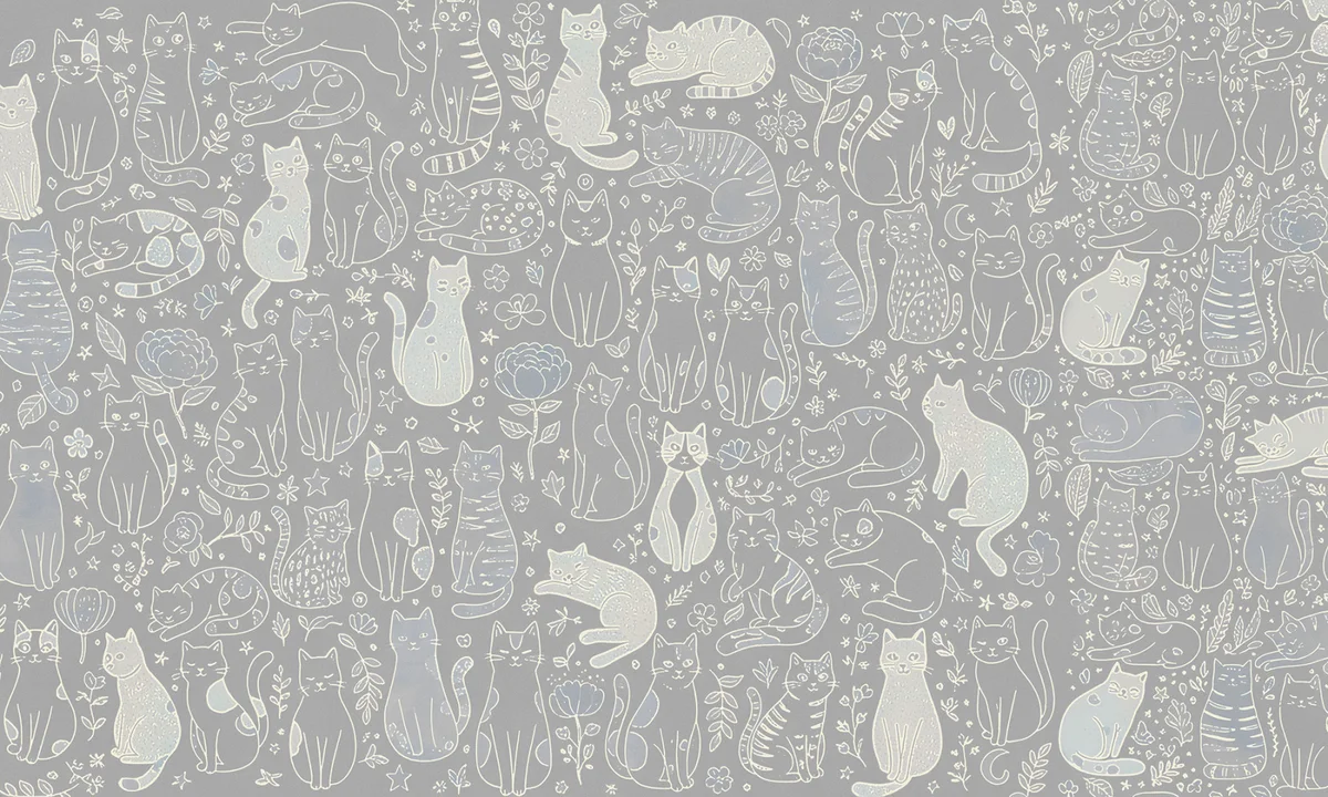 Happy Cats Warm Grey 1