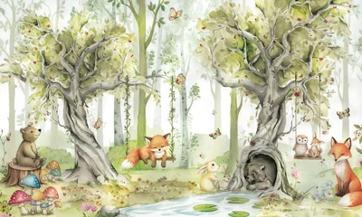 Woodland — wzór z bliska