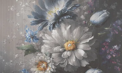 Sapphire blooms — wzór z bliska