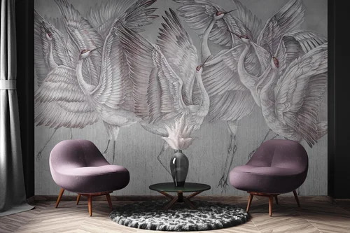 Winged serenity — wizualizacja we wnętrzu