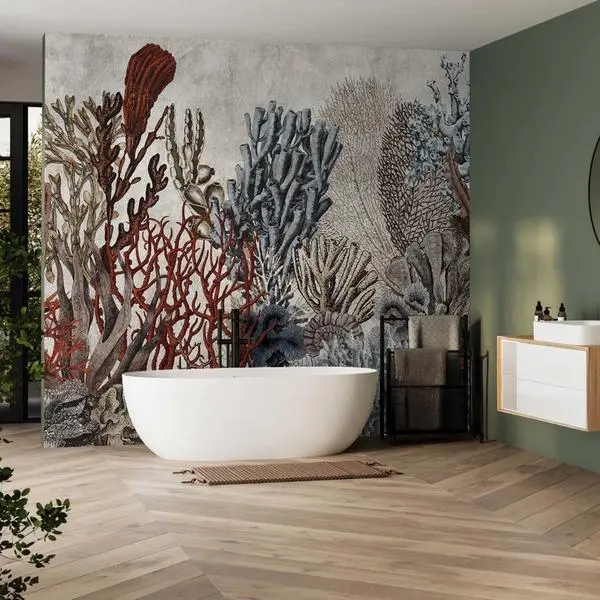 Coral Wall & More — wizualizacja we wnętrzu