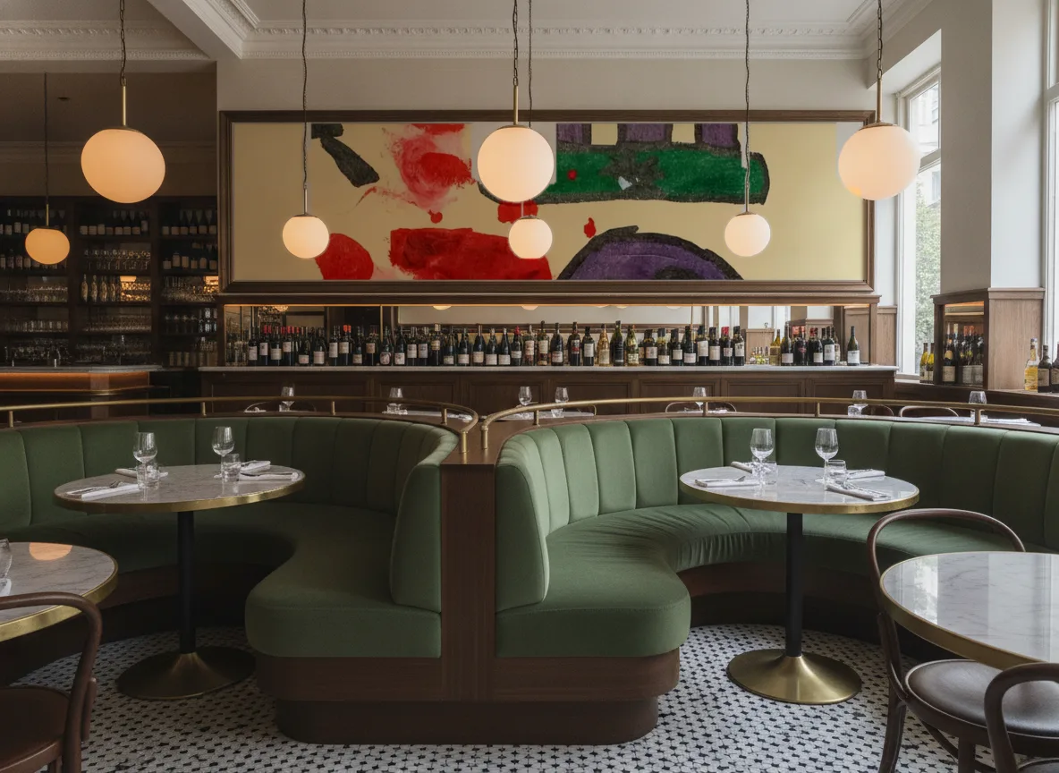 Pociąg — Bistro — pole nad zielonymi lożami