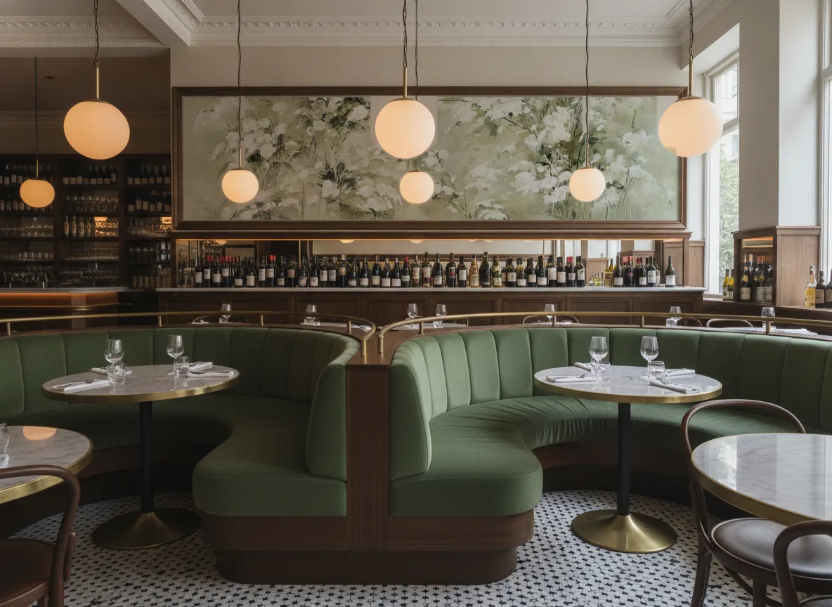 Ethera — Bistro — pole nad zielonymi lożami