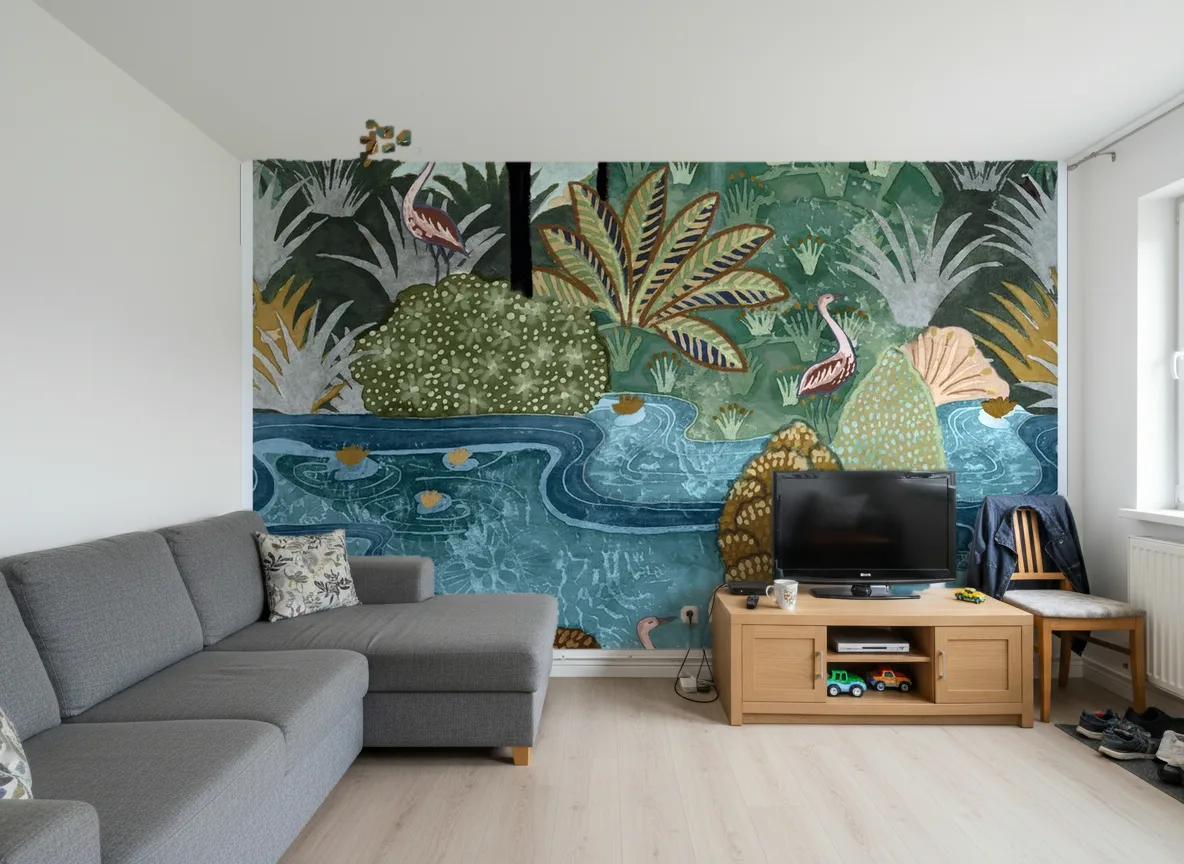 Aruba — Salon w bloku — ściana za sofą