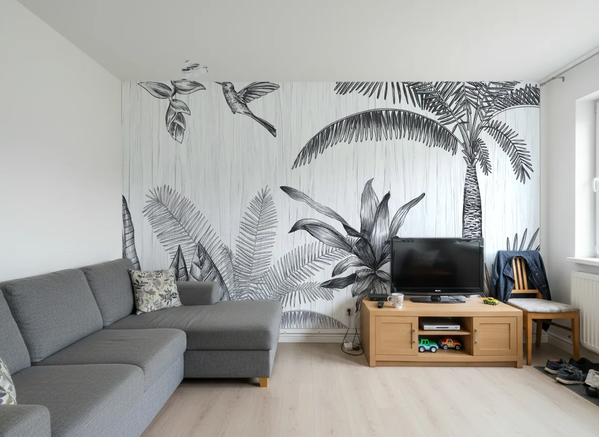 IPANEMA Panoramas — Salon w bloku — ściana za sofą