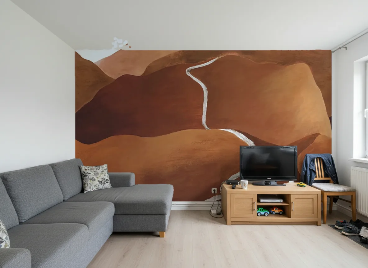 TOSCANA Panoramas — Salon w bloku — ściana za sofą