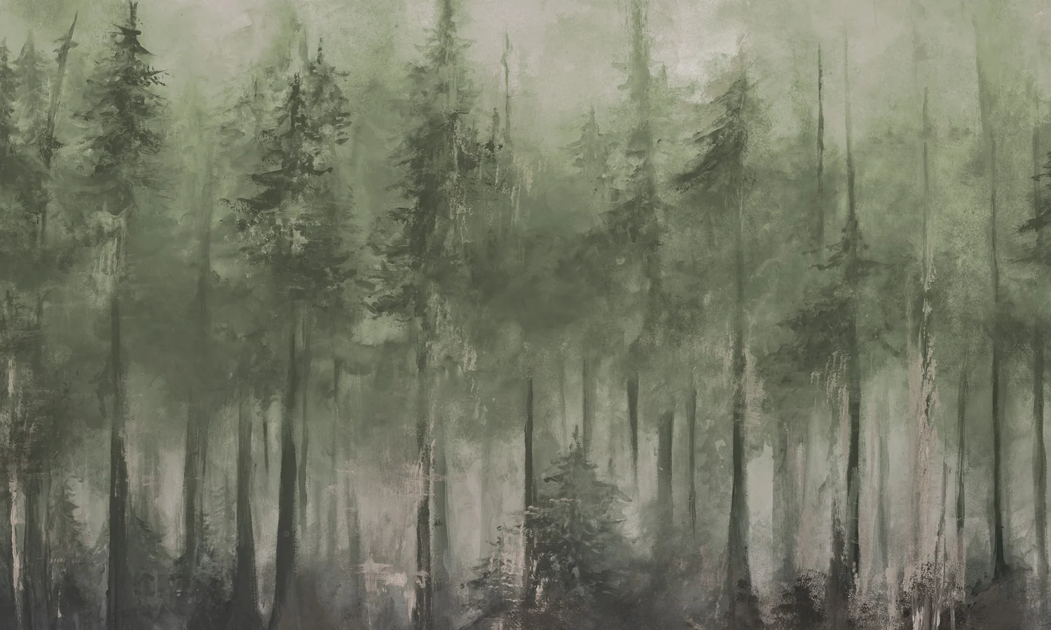 Forest Illusion — Sypialnia boho — pole w dębowej ramie
