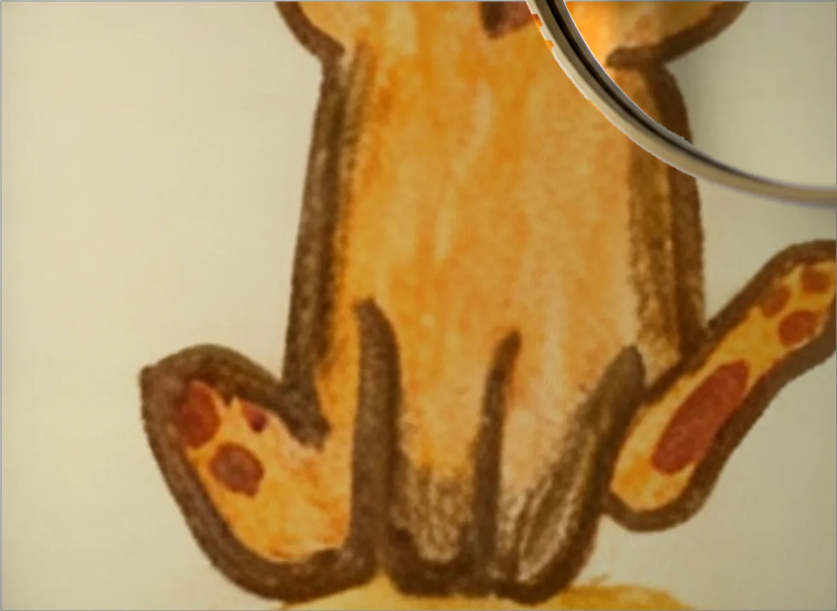 Kot z kłębkiem — Detal — przy lustrze