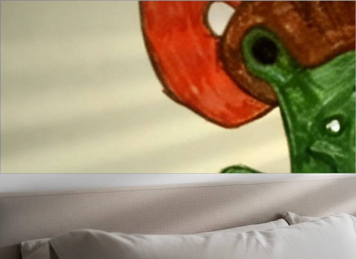 Potworki w muchomorach — Detal — nad wezgłowiem