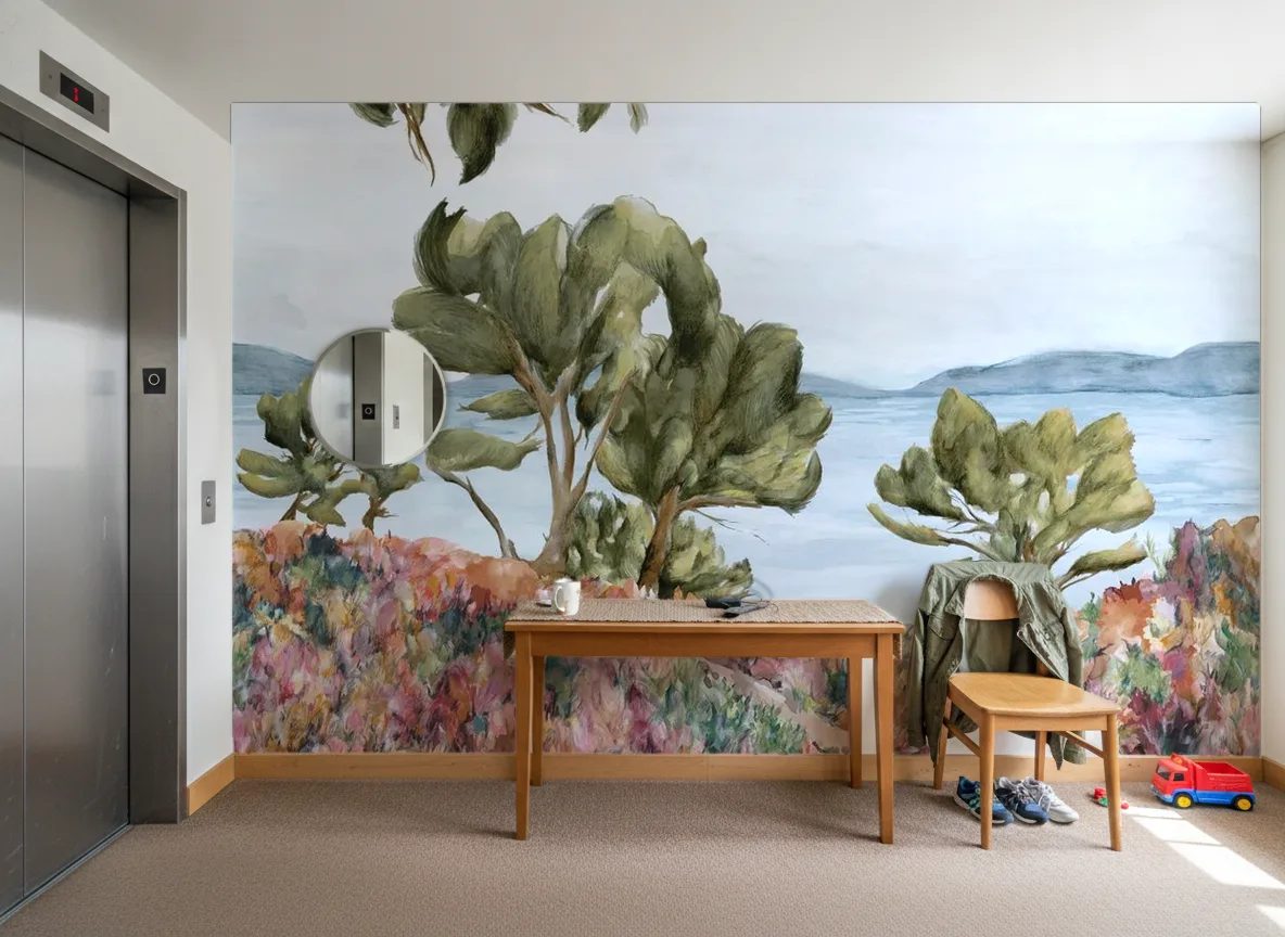 Cap Frehel — Hol przy windzie w apartamentowcu