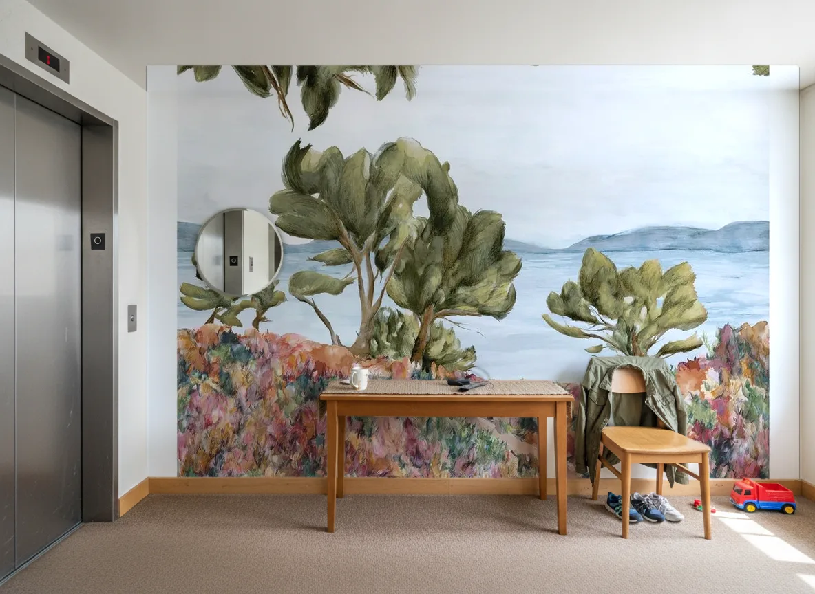 Cap Frehel Int — Hol przy windzie w apartamentowcu