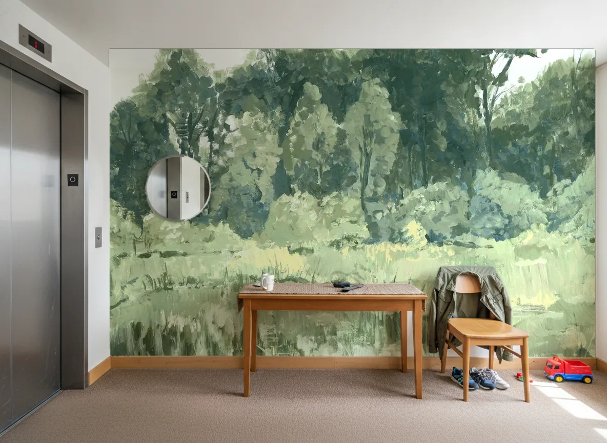 Colvert — Hol przy windzie w apartamentowcu