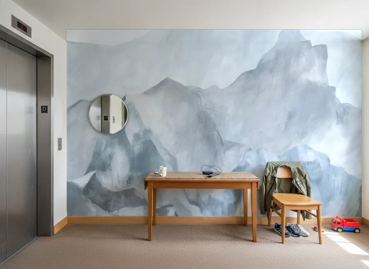 EVEREST Panoramas — Hol przy windzie w apartamentowcu