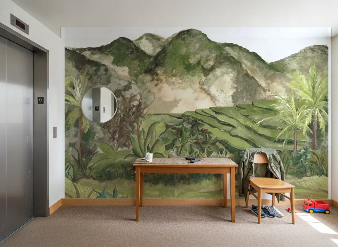 Hapao — Hol przy windzie w apartamentowcu