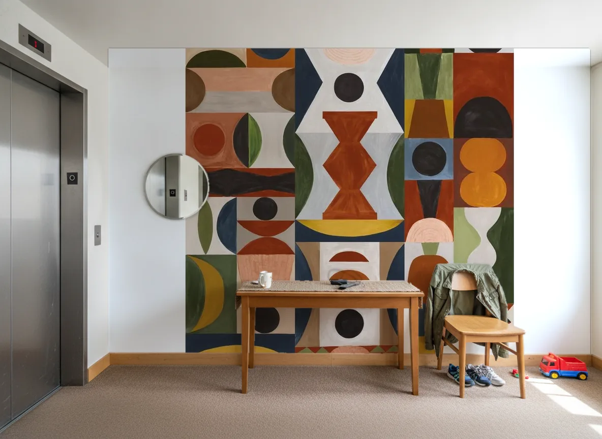 L'Atelier — Hol przy windzie w apartamentowcu
