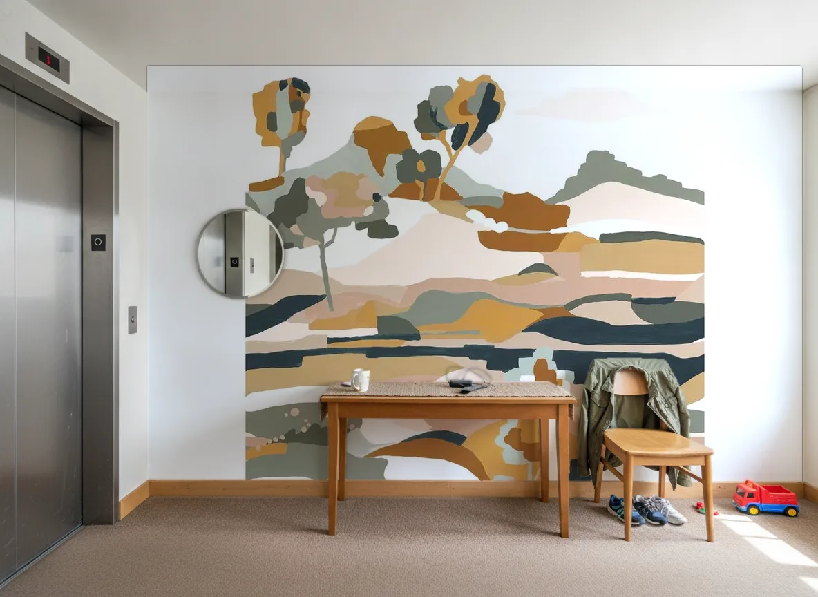Le Bassin — Hol przy windzie w apartamentowcu