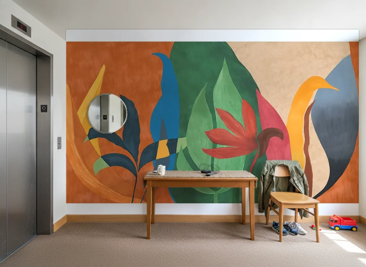 Nahua — Hol przy windzie w apartamentowcu