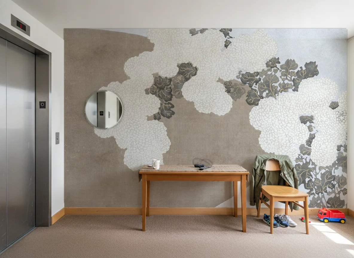 Sekka — Hol przy windzie w apartamentowcu
