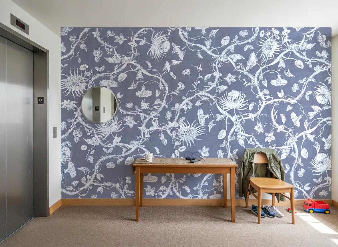 Zelia — Hol przy windzie w apartamentowcu