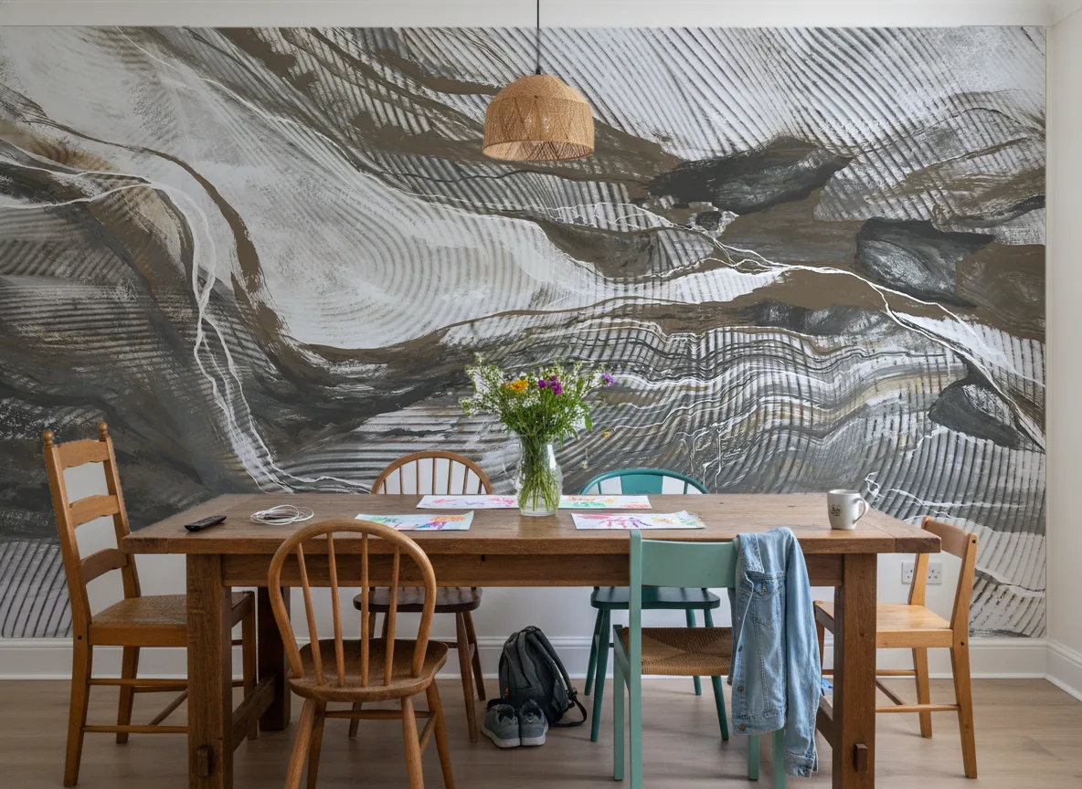 Wave Lines — Jadalnia w domu rodzinnym