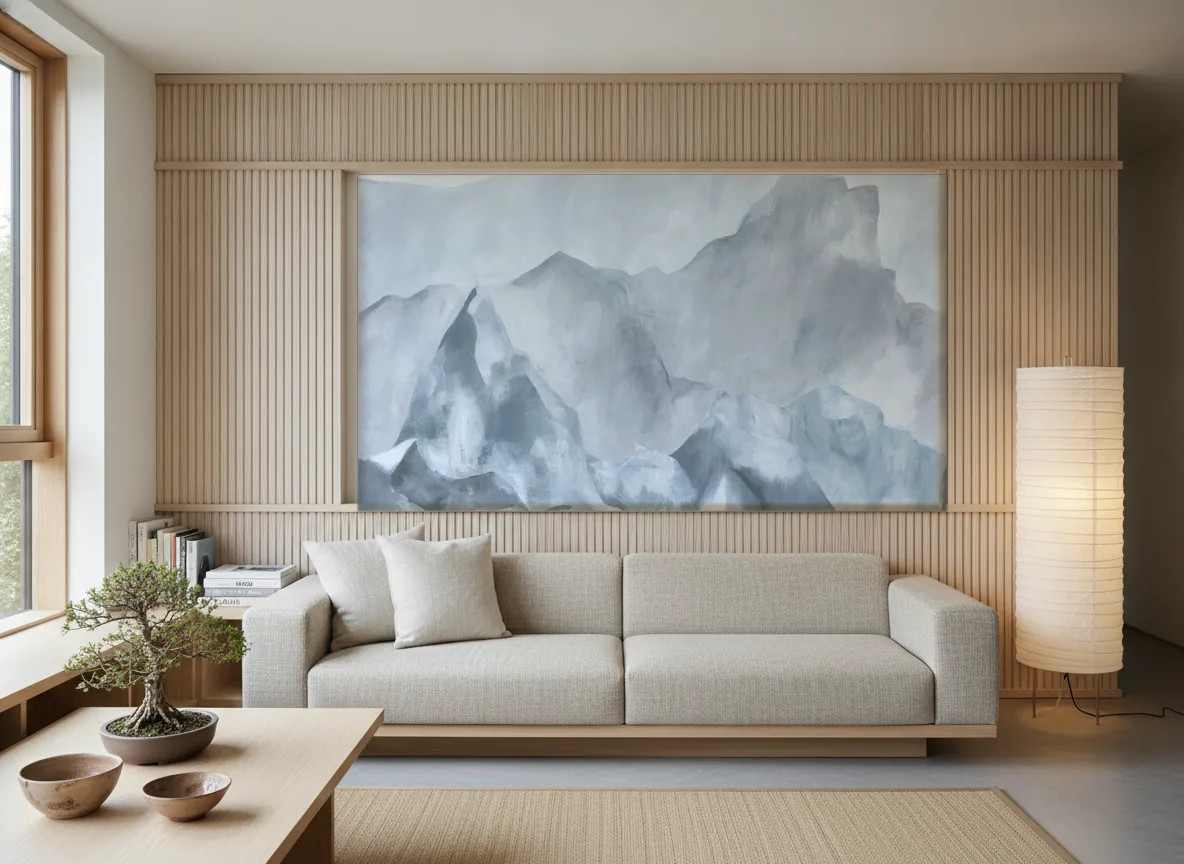 EVEREST Panoramas — Japandi — pole w jesionowych lamelach