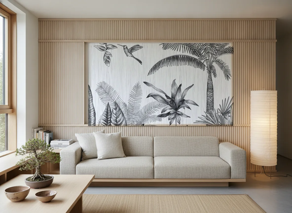 IPANEMA Panoramas — Japandi — pole w jesionowych lamelach
