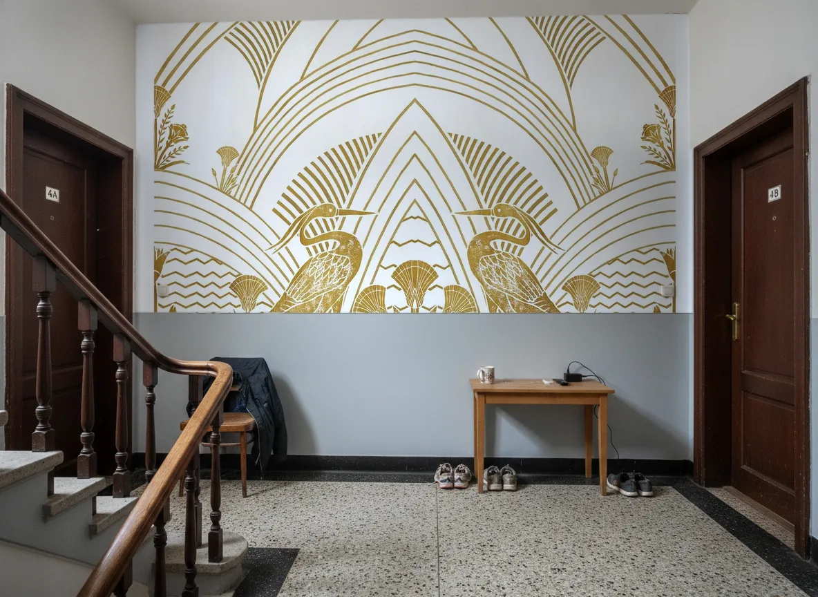 Elephantine — Klatka schodowa w kamienicy — podest
