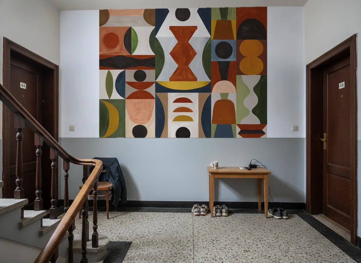 L'Atelier — Klatka schodowa w kamienicy — podest